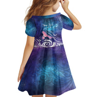 New Zealand Mother's Day Kid Short Sleeve Dress Maori Hari Ra Mama LT7 - Polynesian Pride