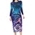 New Zealand Mother's Day Long Sleeve Bodycon Dress Maori Hari Ra Mama