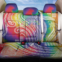 Aloha Pride Rainbow Tie Dye Back Car Seat Cover Humpback Whale - Love is Love LT7 One Size Colorful - Polynesian Pride