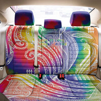 Aloha Pride Rainbow Tie Dye Back Car Seat Cover Humpback Whale - Love is Love LT7 - Polynesian Pride