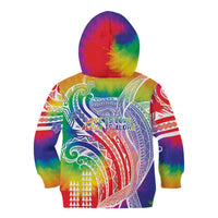 Aloha Pride Rainbow Tie Dye Kid Hoodie Humpback Whale - Love is Love LT7 - Polynesian Pride