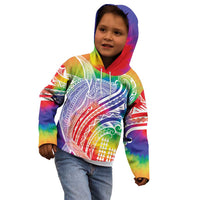 Aloha Pride Rainbow Tie Dye Kid Hoodie Humpback Whale - Love is Love LT7 - Polynesian Pride