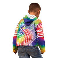 Aloha Pride Rainbow Tie Dye Kid Hoodie Humpback Whale - Love is Love LT7 - Polynesian Pride