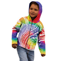 Aloha Pride Rainbow Tie Dye Kid Hoodie Humpback Whale - Love is Love LT7 - Polynesian Pride