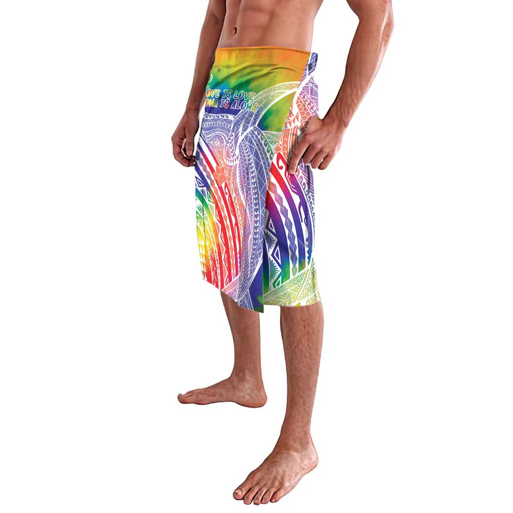 Aloha Pride Rainbow Tie Dye Lavalava Humpback Whale - Love is Love LT7 - Polynesian Pride