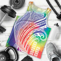 Aloha Pride Rainbow Tie Dye Men Tank Top Humpback Whale - Love is Love LT7 - Polynesian Pride