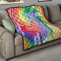 Aloha Pride Rainbow Tie Dye Quilt Humpback Whale - Love is Love LT7 - Polynesian Pride