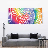 Aloha Pride Rainbow Tie Dye Tapestry Humpback Whale - Love is Love LT7 - Polynesian Pride