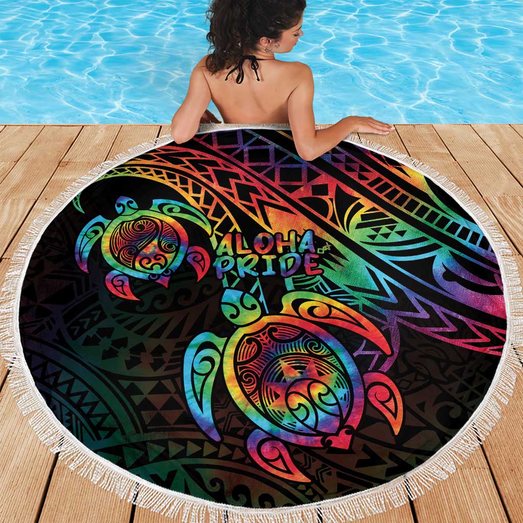 Hawaii Pride Beach Blanket Rainbow Swirls LT7 - Polynesian Pride