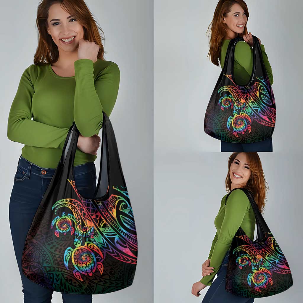Hawaii Pride Grocery Bag Rainbow Swirls LT7 - Polynesian Pride