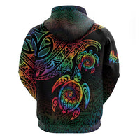 Hawaii Pride Hoodie Rainbow Swirls LT7 - Polynesian Pride