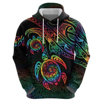 Hawaii Pride Hoodie Rainbow Swirls LT7 - Polynesian Pride