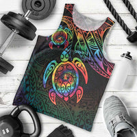 Hawaii Pride Men Tank Top Rainbow Swirls LT7 - Polynesian Pride