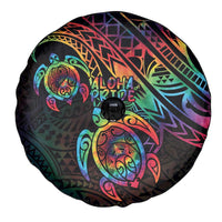 Hawaii Pride Spare Tire Cover Rainbow Swirls LT7 - Polynesian Pride