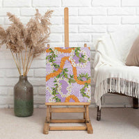 Aloha Festive Hawaii Canvas Wall Art Mokihana - Maile and Ilima on Lilac LT7 - Polynesian Pride