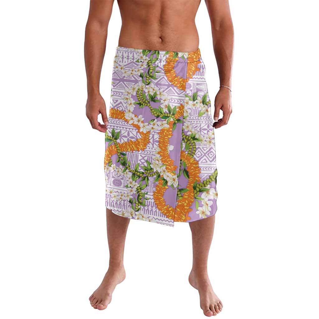 Aloha Festive Hawaii Lavalava Mokihana - Maile and Ilima on Lilac LT7 Lilac - Polynesian Pride