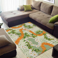 Aloha Festive Hawaii Area Rug Mokihana - Maile Leis in Muted Summer LT7 - Polynesian Pride