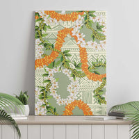 Aloha Festive Hawaii Canvas Wall Art Mokihana - Maile Leis in Muted Summer LT7 - Polynesian Pride