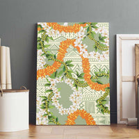 Aloha Festive Hawaii Canvas Wall Art Mokihana - Maile Leis in Muted Summer LT7 - Polynesian Pride