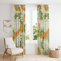 Aloha Festive Hawaii Window Curtain Mokihana - Maile Leis in Muted Summer LT7 - Polynesian Pride