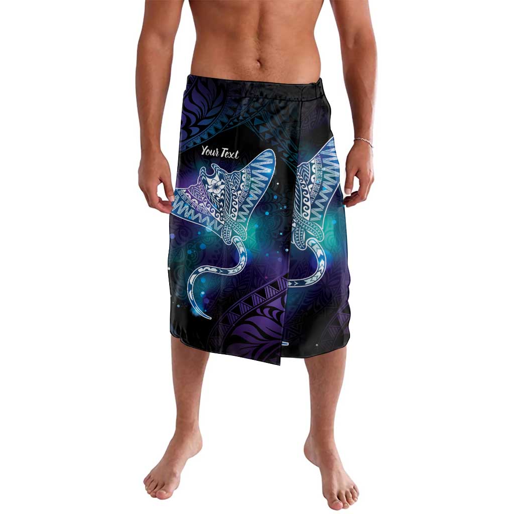 Polynesian Tala Manta Ray Lavalava Nowhere You Could Go That I Won't Be With You LT7 Purple Teal - Polynesian Pride