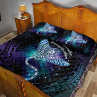 Polynesian Tala Manta Ray Quilt Bed Set Nowhere You Could Go That I Won't Be With You LT7 - Polynesian Pride