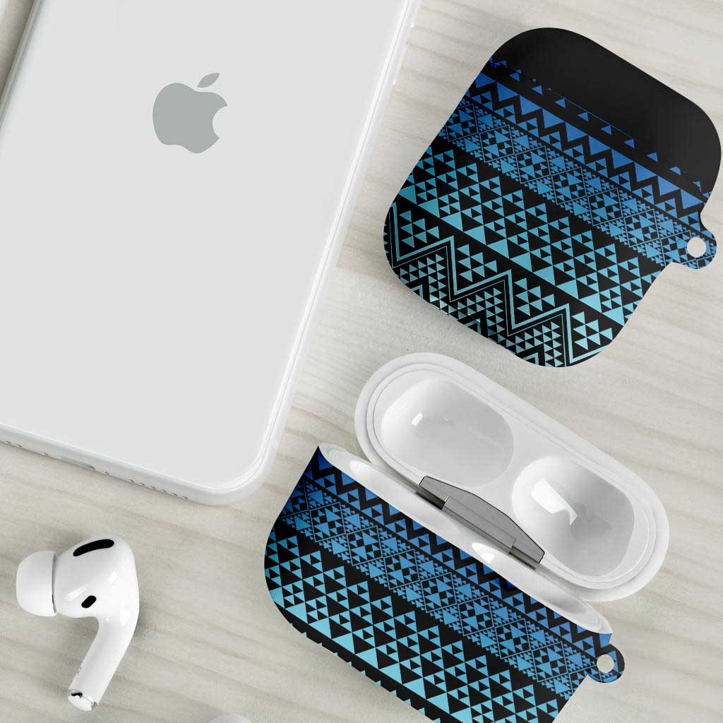 Maori Niho Taniwha Te Wheiao AirPods Case Moana Blue LT7 - Polynesian Pride