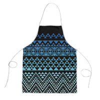 Maori Niho Taniwha Te Wheiao Apron Moana Blue LT7 Blue - Polynesian Pride