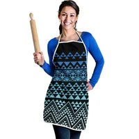 Maori Niho Taniwha Te Wheiao Apron Moana Blue LT7 - Polynesian Pride