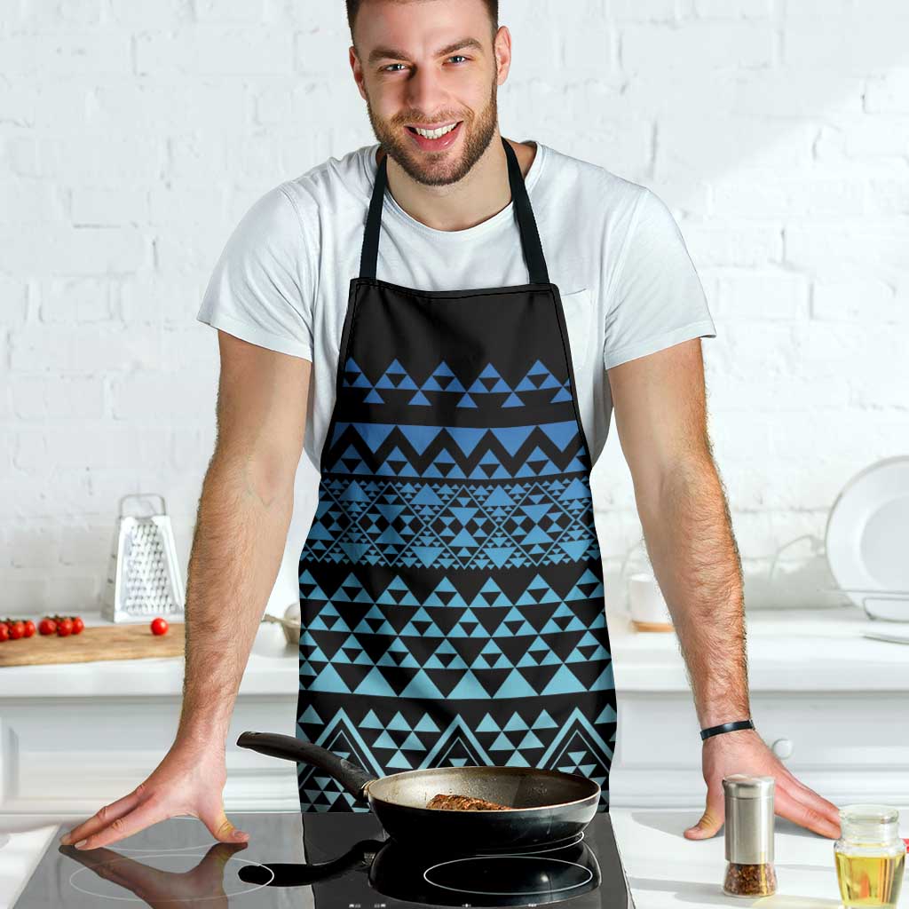 Maori Niho Taniwha Te Wheiao Apron Moana Blue LT7 - Polynesian Pride