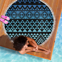 Maori Niho Taniwha Te Wheiao Beach Blanket Moana Blue LT7 - Polynesian Pride