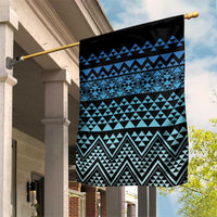 Maori Niho Taniwha Te Wheiao Garden Flag Moana Blue LT7 House Flag Blue - Polynesian Pride