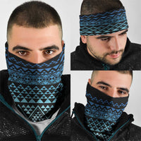 Maori Niho Taniwha Te Wheiao Neck Gaiter Moana Blue LT7 - Polynesian Pride