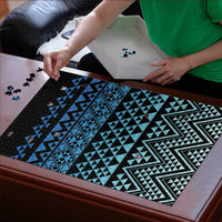 Maori Niho Taniwha Te Wheiao Puzzle Moana Blue LT7 - Polynesian Pride