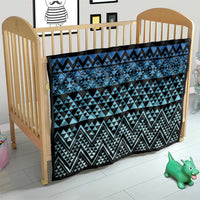 Maori Niho Taniwha Te Wheiao Quilt Moana Blue LT7 - Polynesian Pride