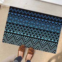 Maori Niho Taniwha Te Wheiao Rubber Doormat Moana Blue LT7 - Polynesian Pride