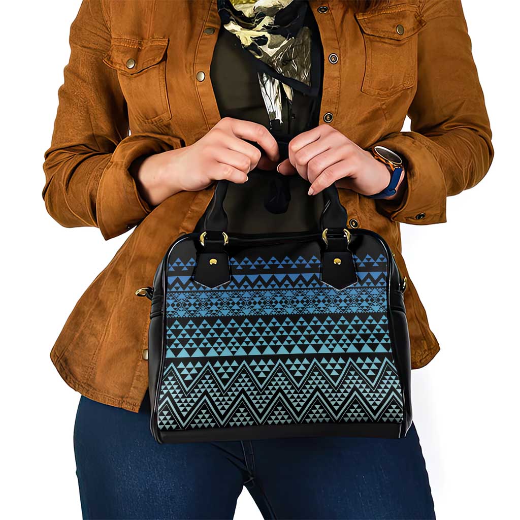 Maori Niho Taniwha Te Wheiao Shoulder Handbag Moana Blue LT7 - Polynesian Pride