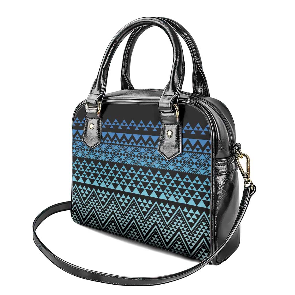 Maori Niho Taniwha Te Wheiao Shoulder Handbag Moana Blue LT7 - Polynesian Pride