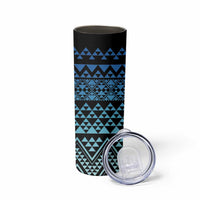 Maori Niho Taniwha Te Wheiao Skinny Tumbler Moana Blue LT7 - Polynesian Pride