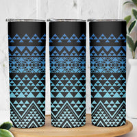 Maori Niho Taniwha Te Wheiao Skinny Tumbler Moana Blue LT7 - Polynesian Pride