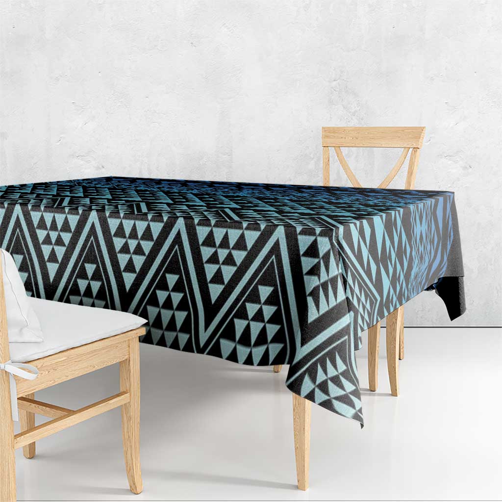 Maori Niho Taniwha Te Wheiao Tablecloth Moana Blue LT7 - Polynesian Pride