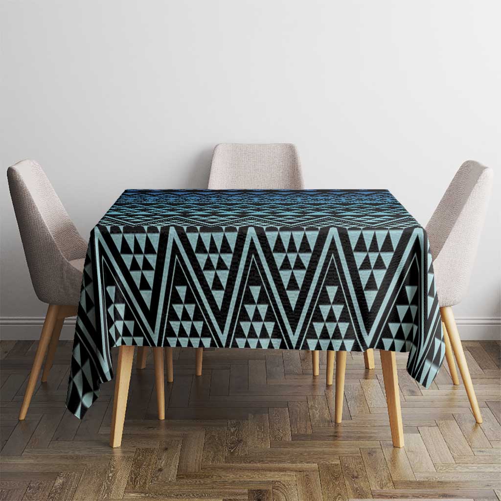 Maori Niho Taniwha Te Wheiao Tablecloth Moana Blue LT7 - Polynesian Pride