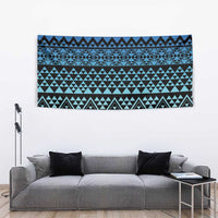 Maori Niho Taniwha Te Wheiao Tapestry Moana Blue LT7 - Polynesian Pride