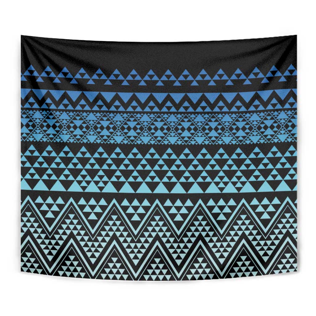 Maori Niho Taniwha Te Wheiao Tapestry Moana Blue LT7 - Polynesian Pride