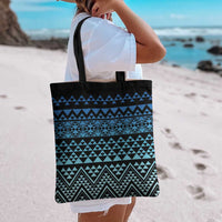 Maori Niho Taniwha Te Wheiao Tote Bag Moana Blue LT7 - Polynesian Pride