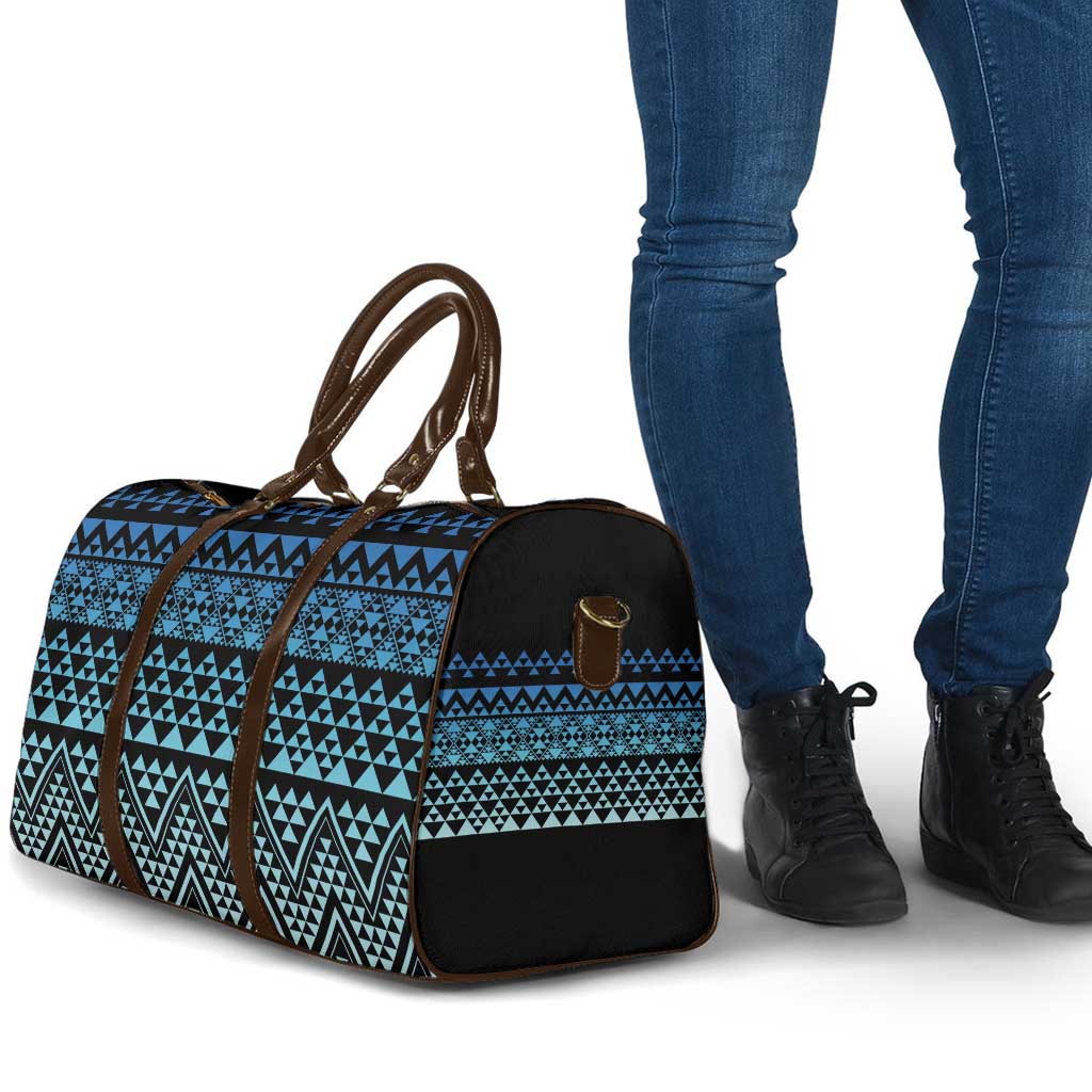 Maori Niho Taniwha Te Wheiao Travel Bag Moana Blue LT7 - Polynesian Pride