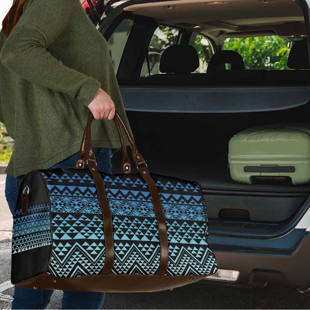 Maori Niho Taniwha Te Wheiao Travel Bag Moana Blue LT7 - Polynesian Pride