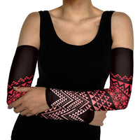 Maori Niho Taniwha Te Wheiao Arm Sleeves Terracotta LT7 - Polynesian Pride