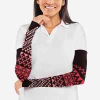 Maori Niho Taniwha Te Wheiao Arm Sleeves Terracotta LT7 - Polynesian Pride