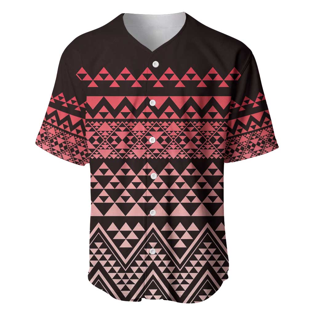 Maori Niho Taniwha Te Wheiao Baseball Jersey Terracotta LT7 Terracotta - Polynesian Pride